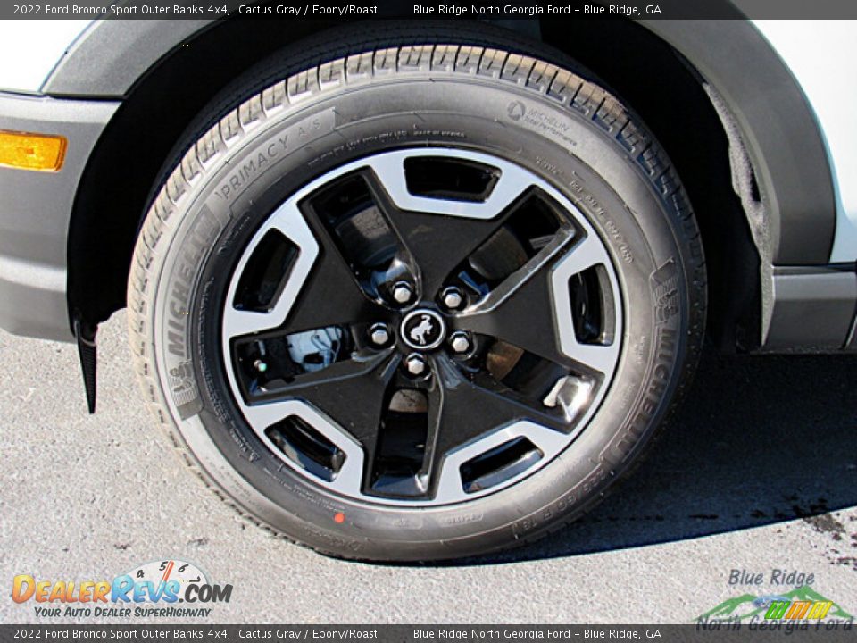 2022 Ford Bronco Sport Outer Banks 4x4 Cactus Gray / Ebony/Roast Photo #9