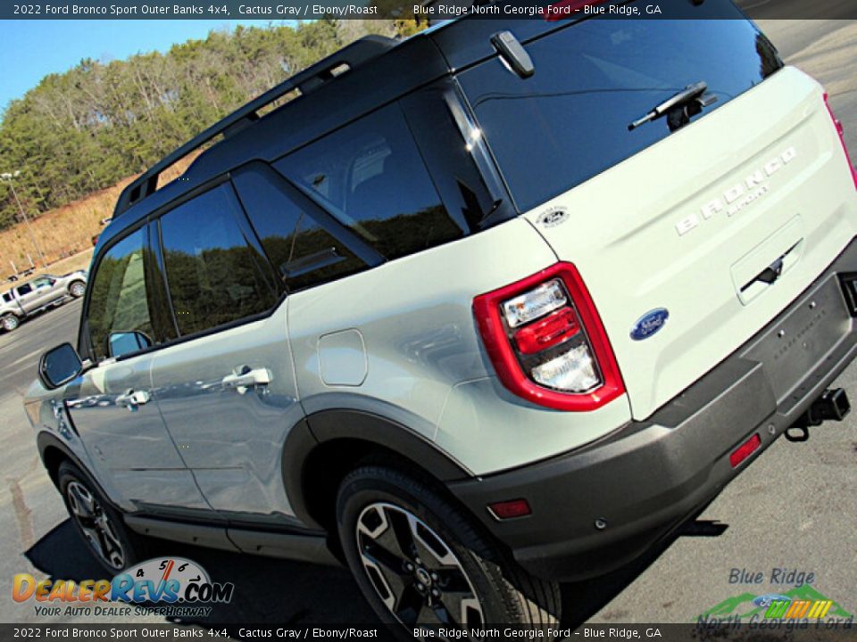 2022 Ford Bronco Sport Outer Banks 4x4 Cactus Gray / Ebony/Roast Photo #28