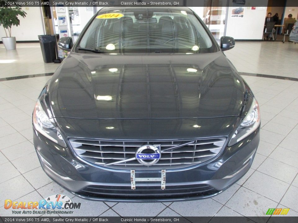 2014 Volvo S60 T5 AWD Saville Grey Metallic / Off Black Photo #2