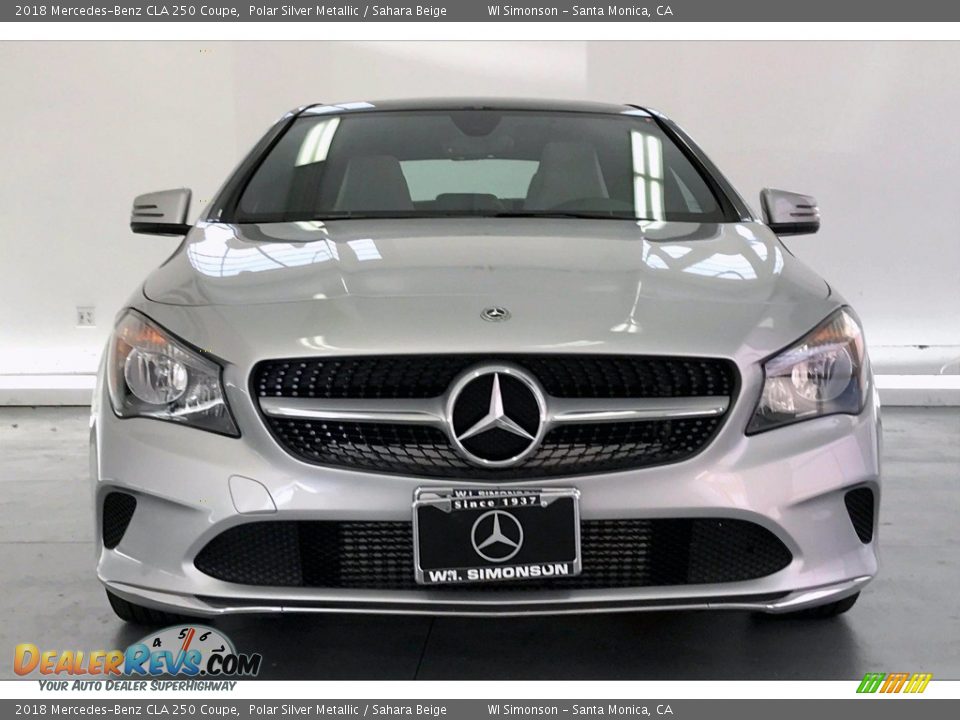 2018 Mercedes-Benz CLA 250 Coupe Polar Silver Metallic / Sahara Beige Photo #2