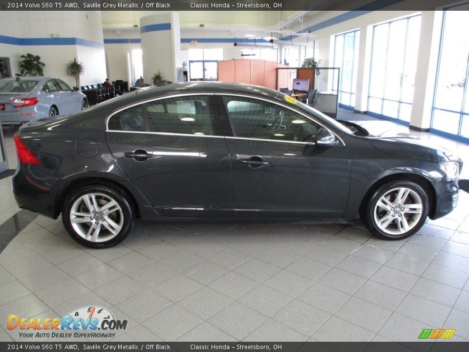 2014 Volvo S60 T5 AWD Saville Grey Metallic / Off Black Photo #4