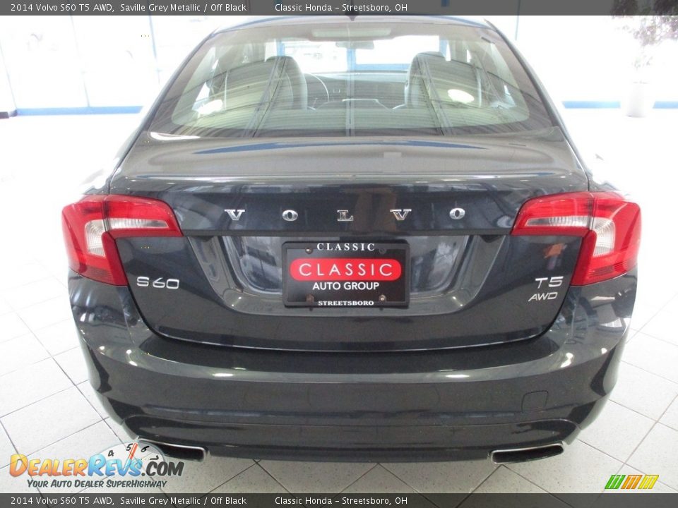 2014 Volvo S60 T5 AWD Saville Grey Metallic / Off Black Photo #6