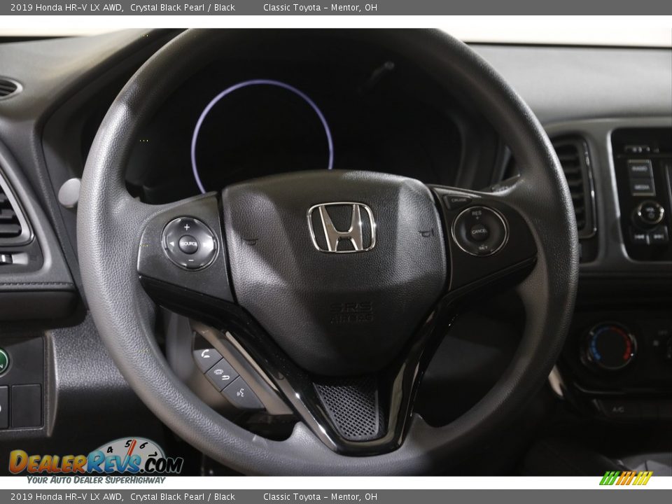 2019 Honda HR-V LX AWD Crystal Black Pearl / Black Photo #7