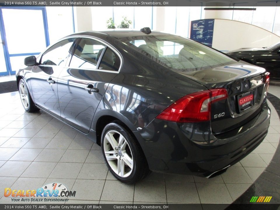 2014 Volvo S60 T5 AWD Saville Grey Metallic / Off Black Photo #7