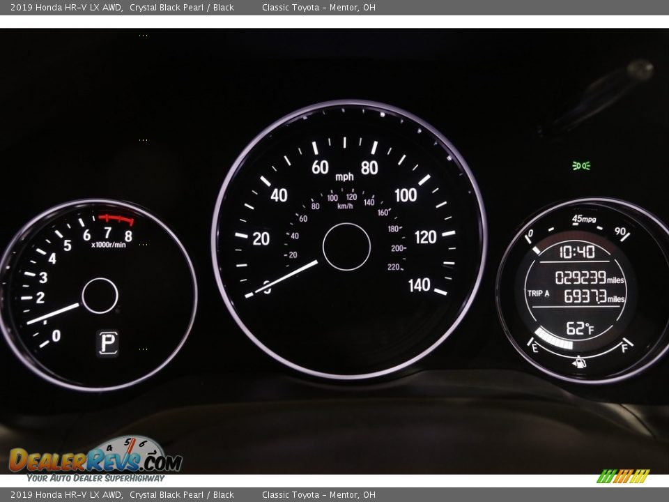 2019 Honda HR-V LX AWD Crystal Black Pearl / Black Photo #8