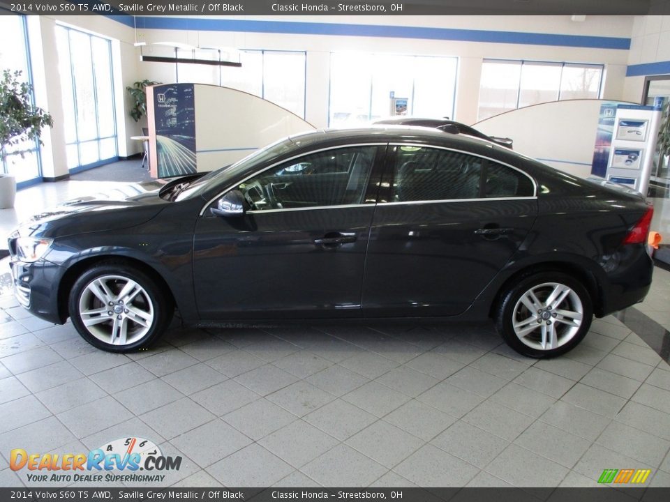 2014 Volvo S60 T5 AWD Saville Grey Metallic / Off Black Photo #8