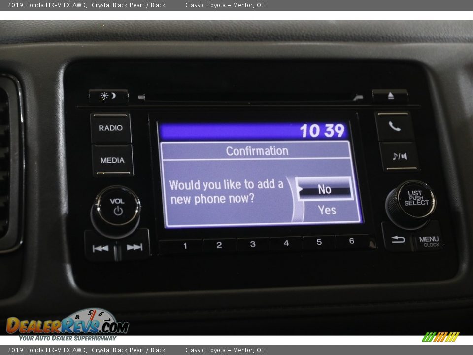 2019 Honda HR-V LX AWD Crystal Black Pearl / Black Photo #11