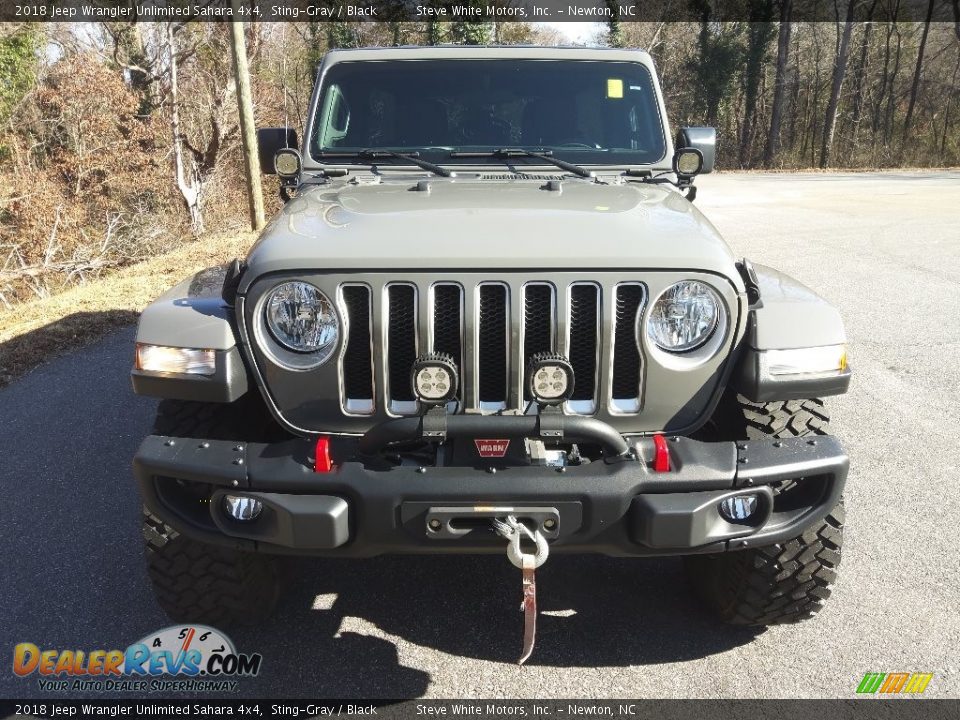 2018 Jeep Wrangler Unlimited Sahara 4x4 Sting-Gray / Black Photo #3