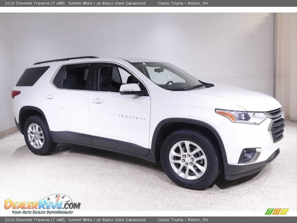 2019 Chevrolet Traverse LT AWD Summit White / Jet Black/­Dark Galvanized Photo #1