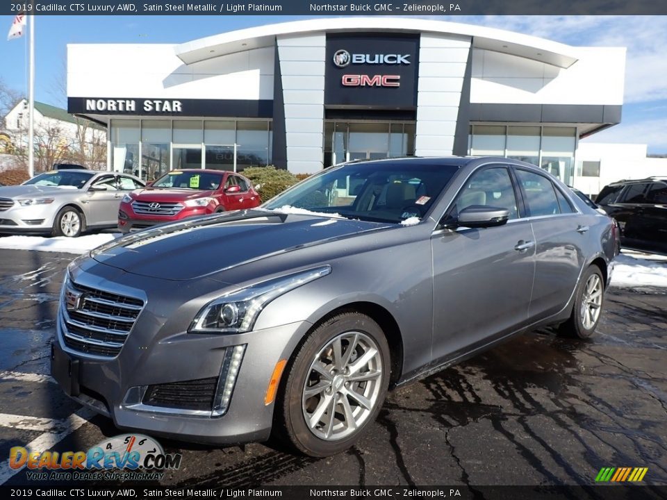 2019 Cadillac CTS Luxury AWD Satin Steel Metallic / Light Platinum Photo #1