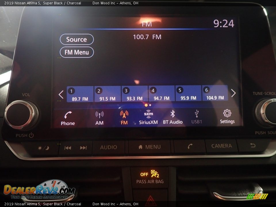 2019 Nissan Altima S Super Black / Charcoal Photo #26