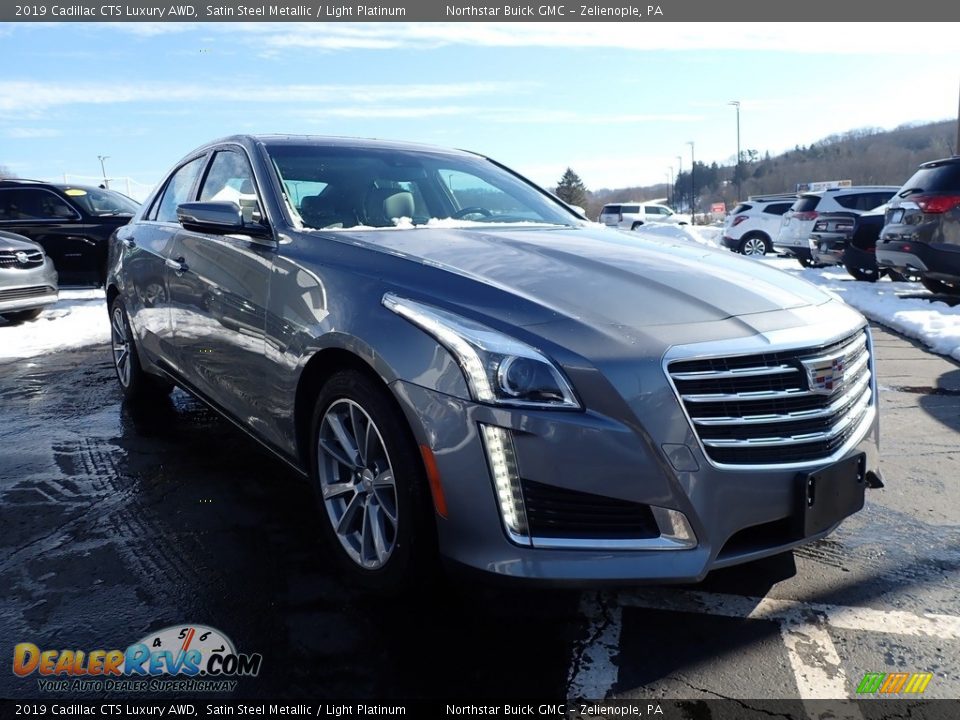 2019 Cadillac CTS Luxury AWD Satin Steel Metallic / Light Platinum Photo #4