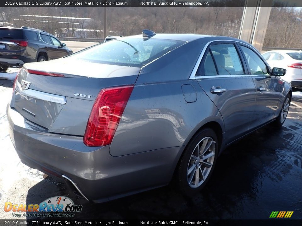 2019 Cadillac CTS Luxury AWD Satin Steel Metallic / Light Platinum Photo #8