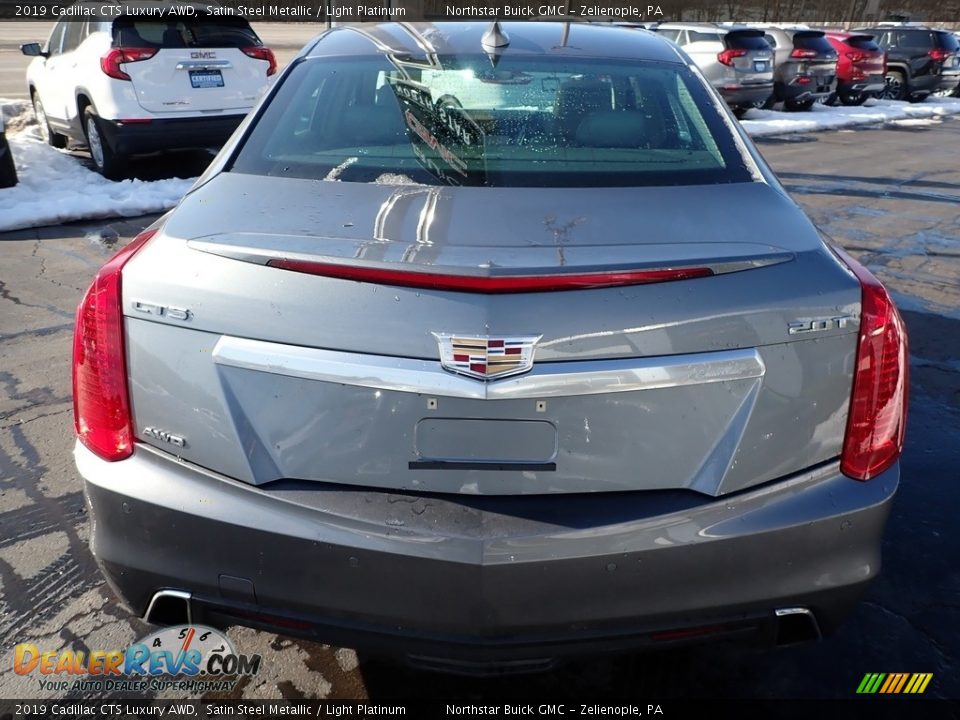 2019 Cadillac CTS Luxury AWD Satin Steel Metallic / Light Platinum Photo #9