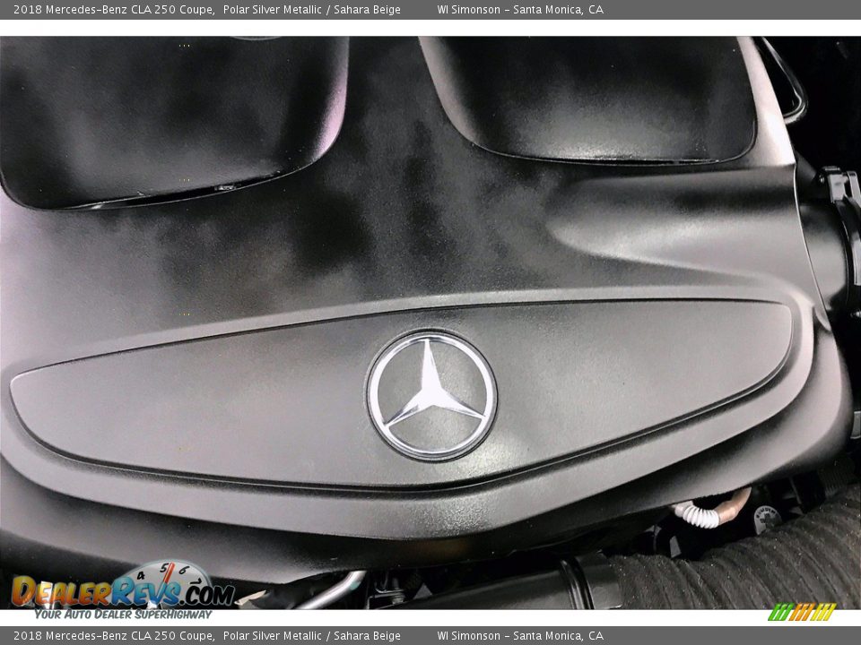 2018 Mercedes-Benz CLA 250 Coupe Polar Silver Metallic / Sahara Beige Photo #31