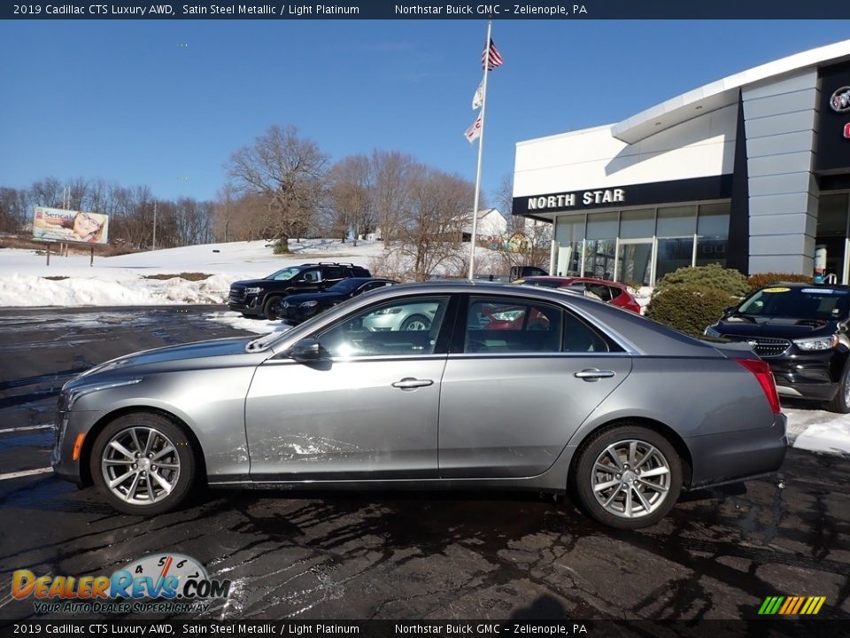 2019 Cadillac CTS Luxury AWD Satin Steel Metallic / Light Platinum Photo #12