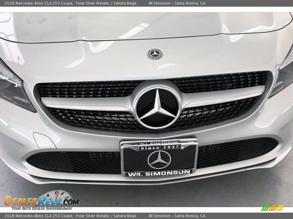 2018 Mercedes-Benz CLA 250 Coupe Polar Silver Metallic / Sahara Beige Photo #33