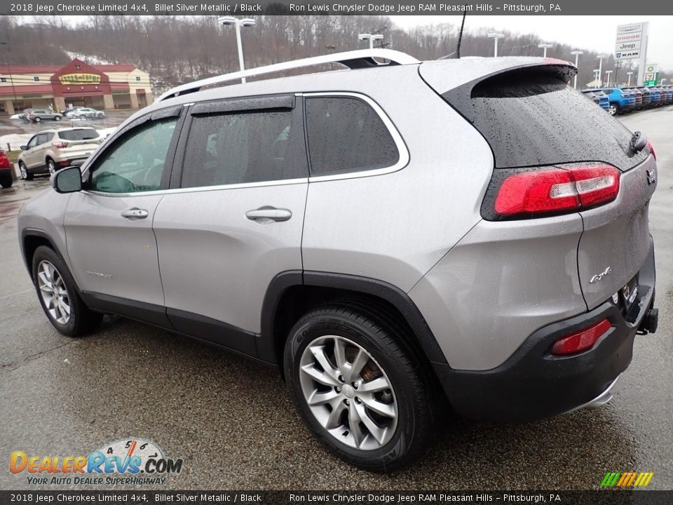 2018 Jeep Cherokee Limited 4x4 Billet Silver Metallic / Black Photo #3