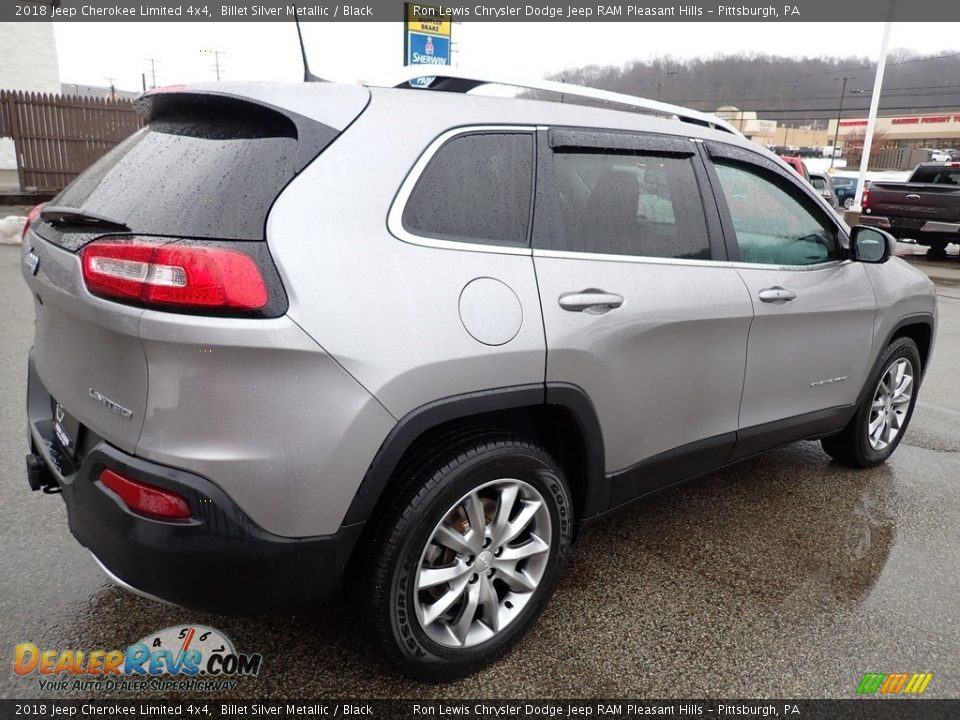 2018 Jeep Cherokee Limited 4x4 Billet Silver Metallic / Black Photo #6