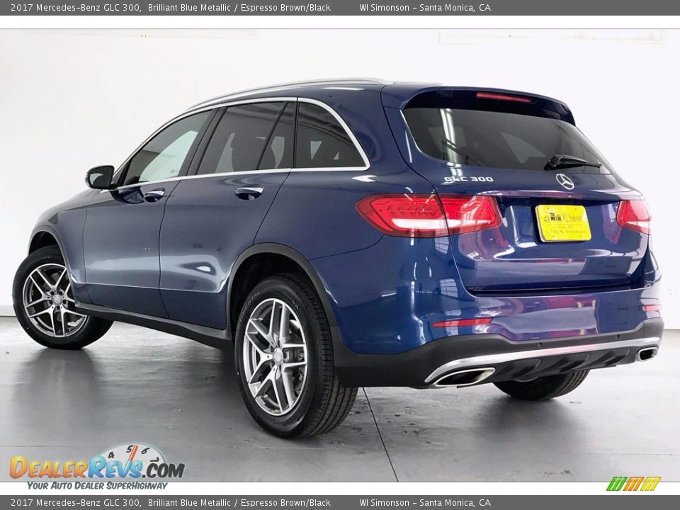 2017 Mercedes-Benz GLC 300 Brilliant Blue Metallic / Espresso Brown/Black Photo #10