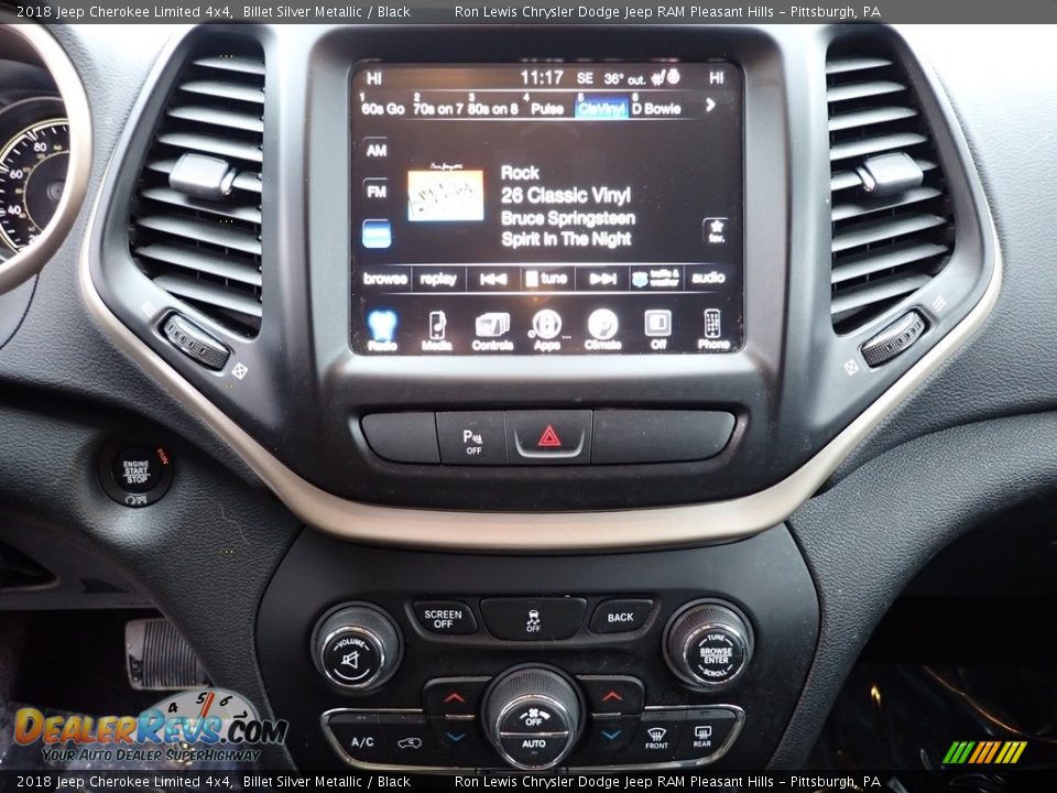 2018 Jeep Cherokee Limited 4x4 Billet Silver Metallic / Black Photo #19