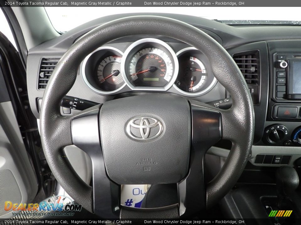 2014 Toyota Tacoma Regular Cab Magnetic Gray Metallic / Graphite Photo #13