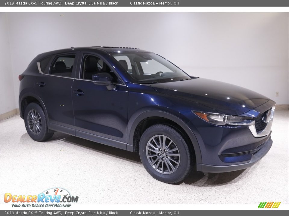 2019 Mazda CX-5 Touring AWD Deep Crystal Blue Mica / Black Photo #1