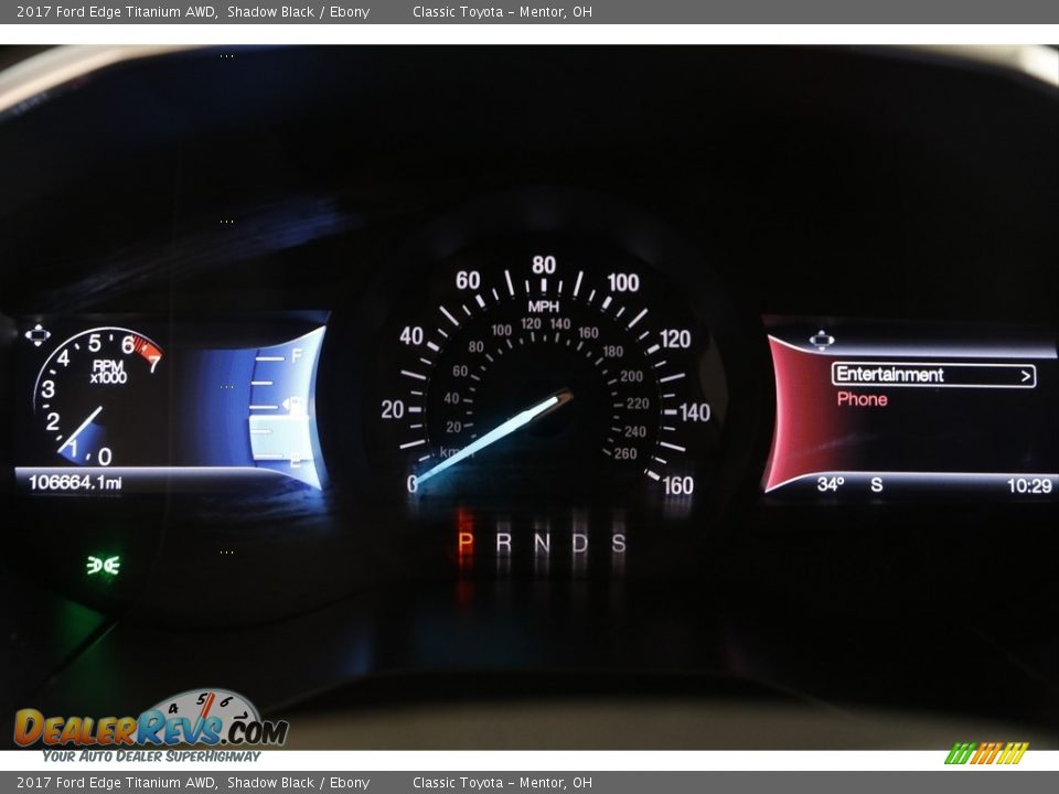 2017 Ford Edge Titanium AWD Shadow Black / Ebony Photo #8