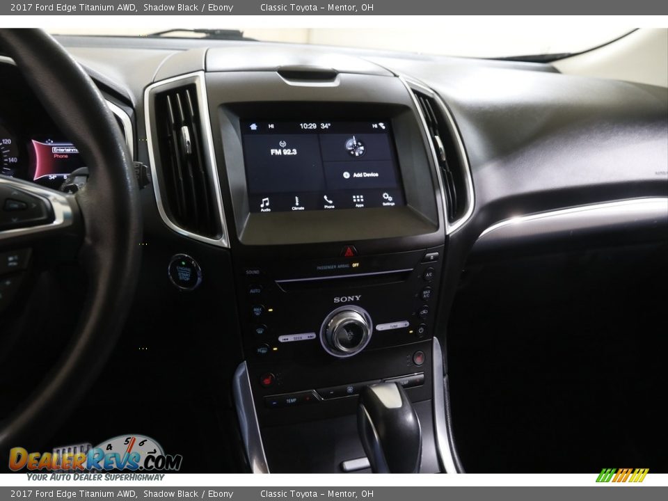 2017 Ford Edge Titanium AWD Shadow Black / Ebony Photo #9