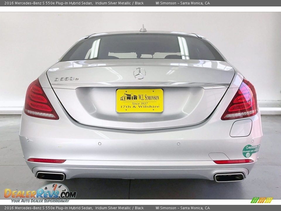 2016 Mercedes-Benz S 550e Plug-In Hybrid Sedan Iridium Silver Metallic / Black Photo #3