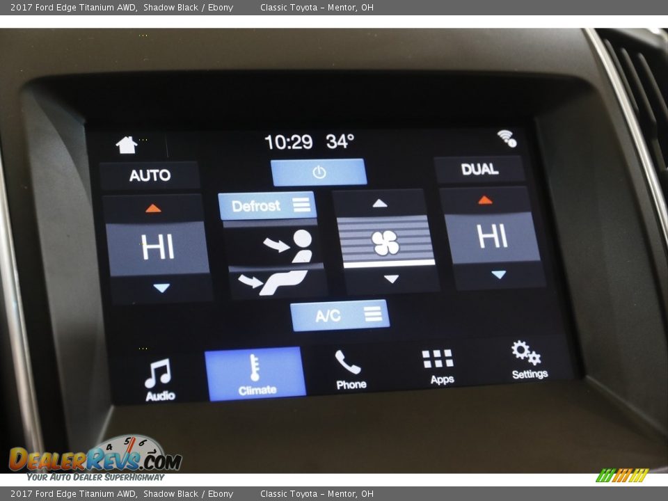 2017 Ford Edge Titanium AWD Shadow Black / Ebony Photo #11