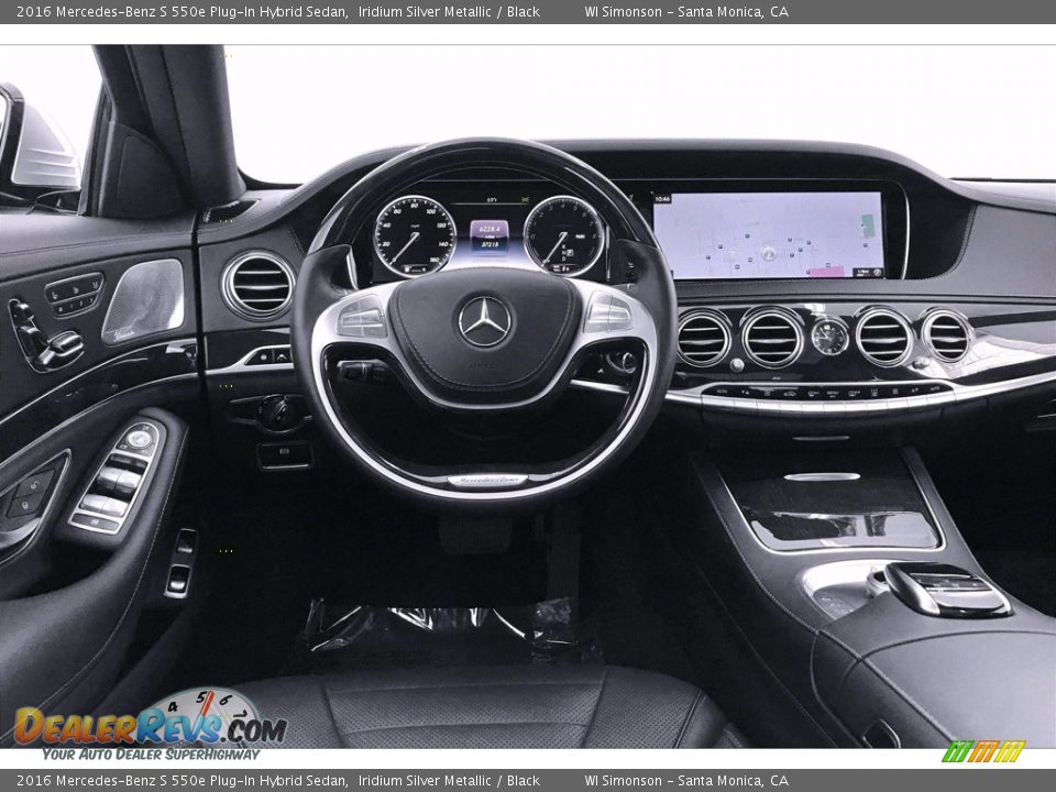 2016 Mercedes-Benz S 550e Plug-In Hybrid Sedan Iridium Silver Metallic / Black Photo #4