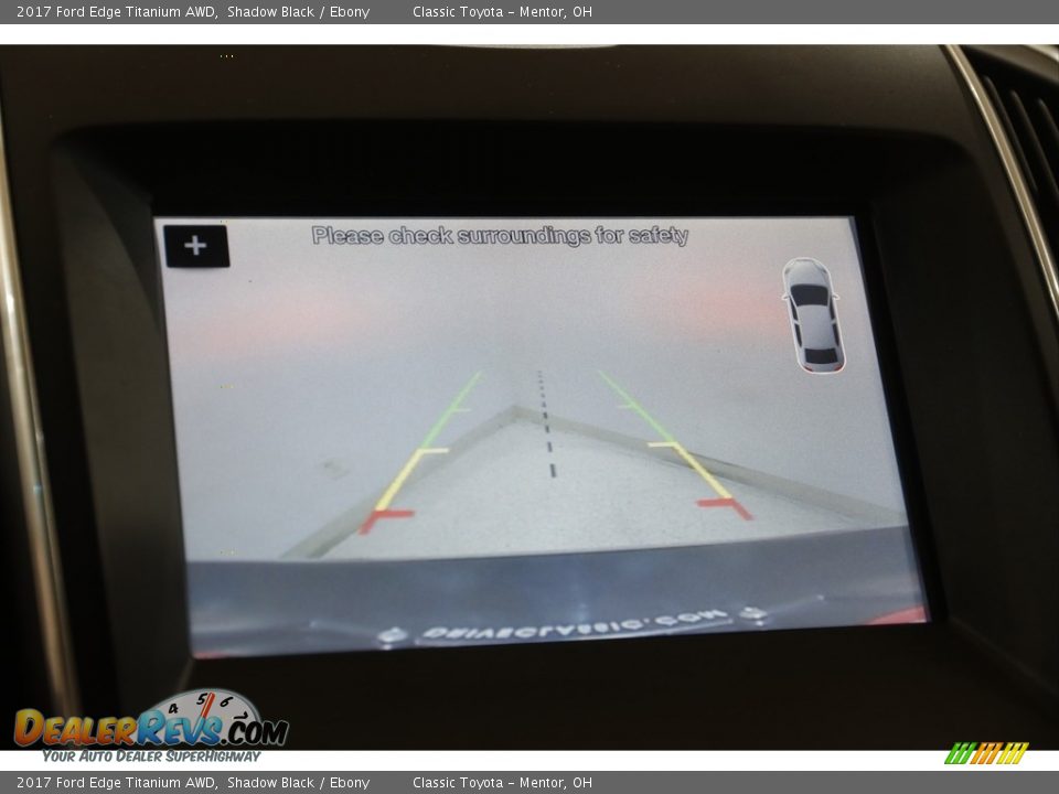 2017 Ford Edge Titanium AWD Shadow Black / Ebony Photo #12