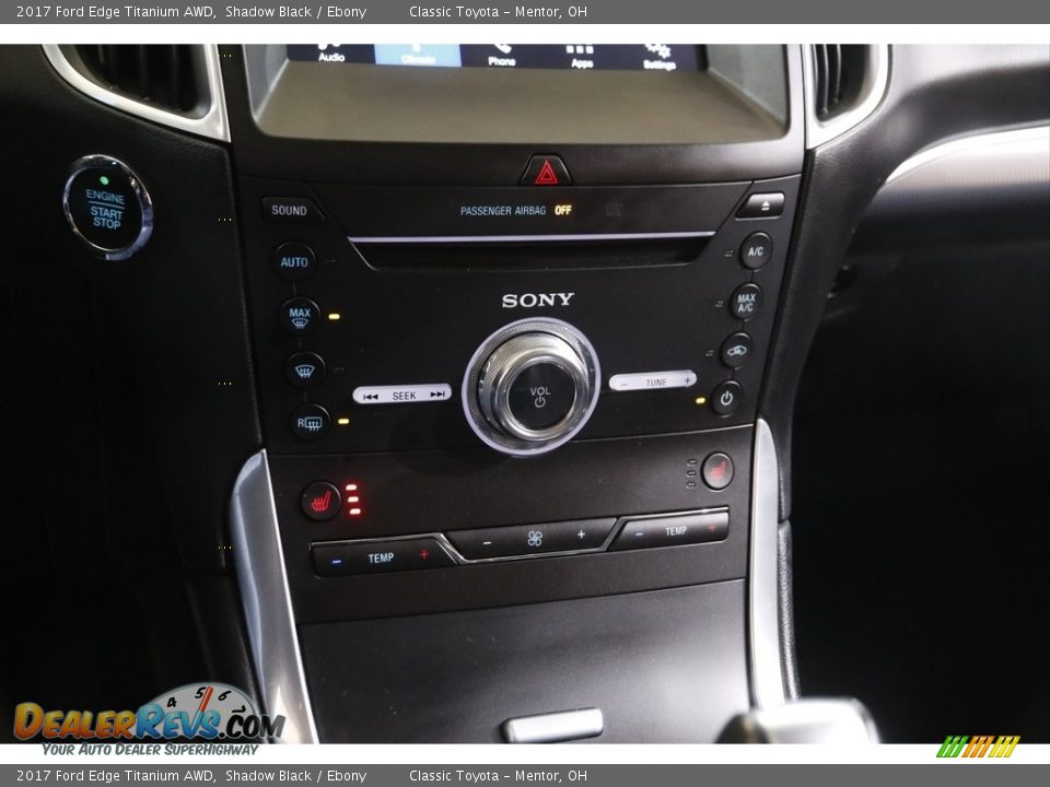 2017 Ford Edge Titanium AWD Shadow Black / Ebony Photo #13