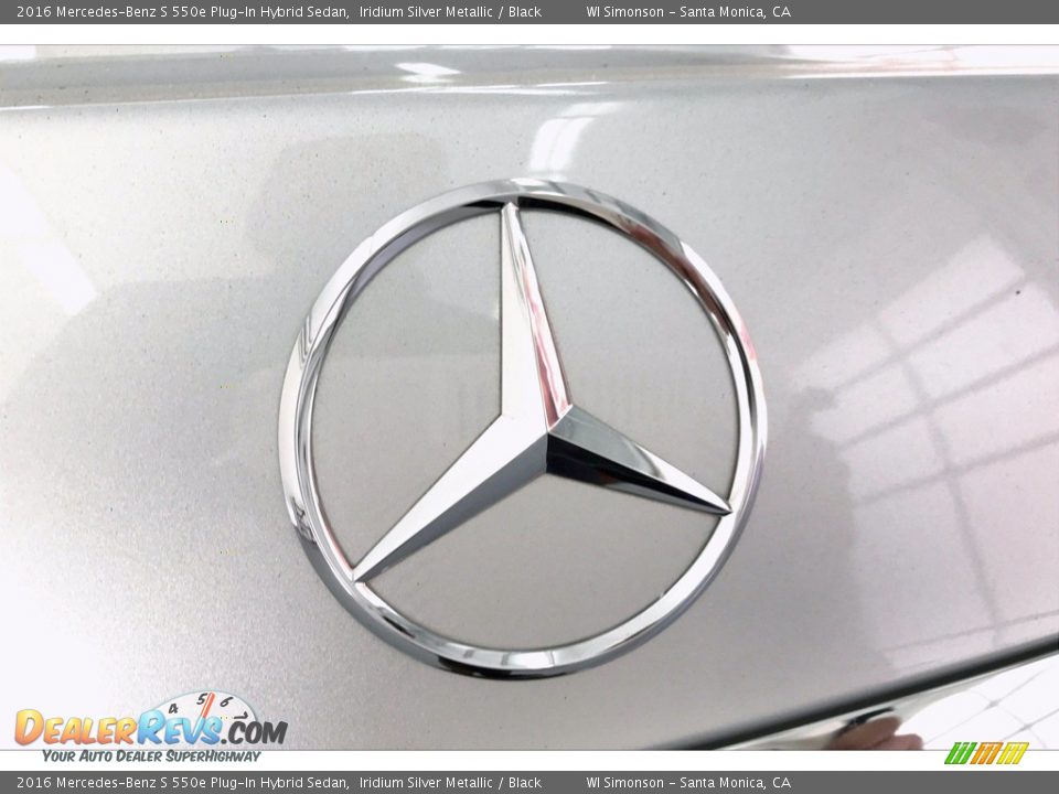 2016 Mercedes-Benz S 550e Plug-In Hybrid Sedan Iridium Silver Metallic / Black Photo #7