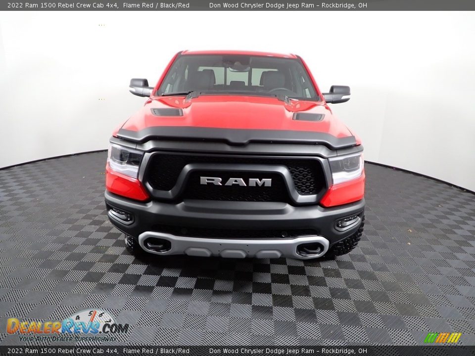 2022 Ram 1500 Rebel Crew Cab 4x4 Flame Red / Black/Red Photo #8