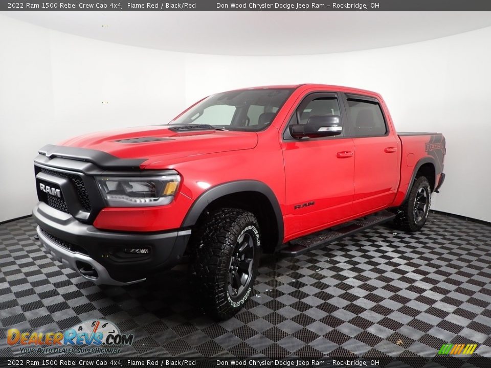 2022 Ram 1500 Rebel Crew Cab 4x4 Flame Red / Black/Red Photo #11