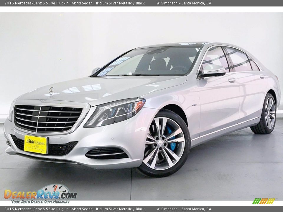 2016 Mercedes-Benz S 550e Plug-In Hybrid Sedan Iridium Silver Metallic / Black Photo #12