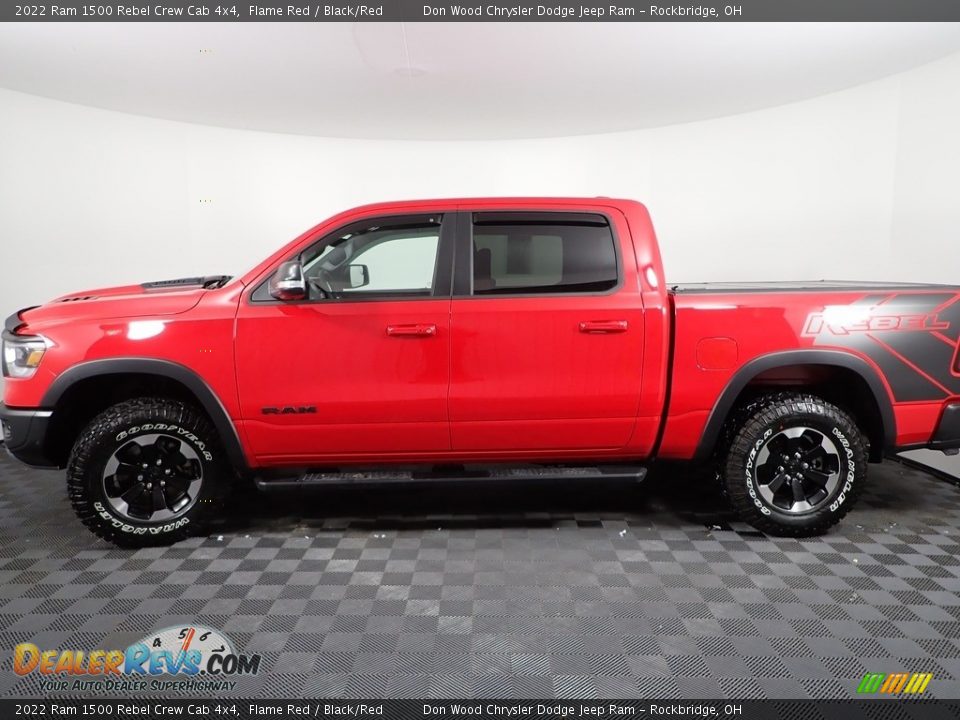 2022 Ram 1500 Rebel Crew Cab 4x4 Flame Red / Black/Red Photo #12