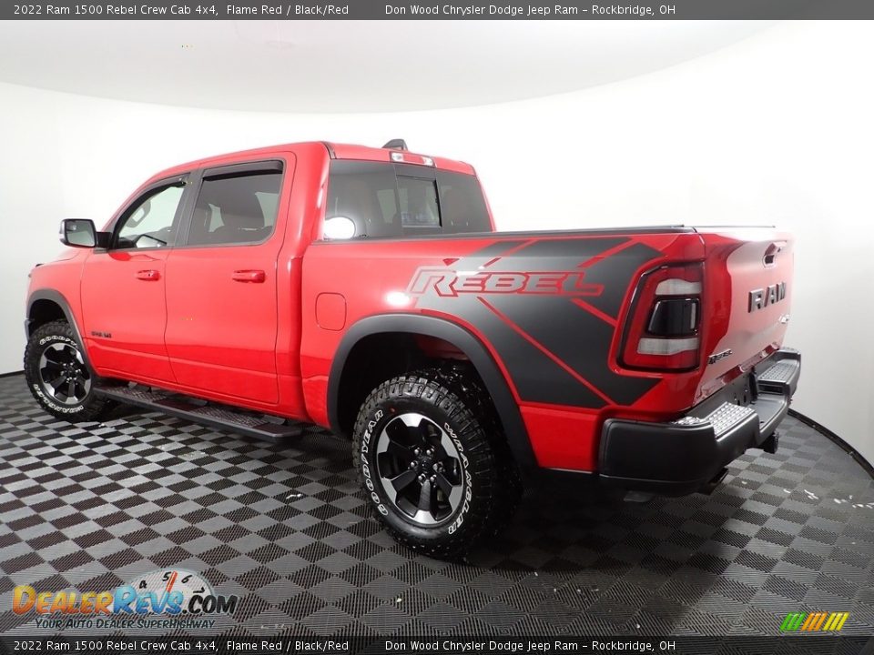 2022 Ram 1500 Rebel Crew Cab 4x4 Flame Red / Black/Red Photo #13