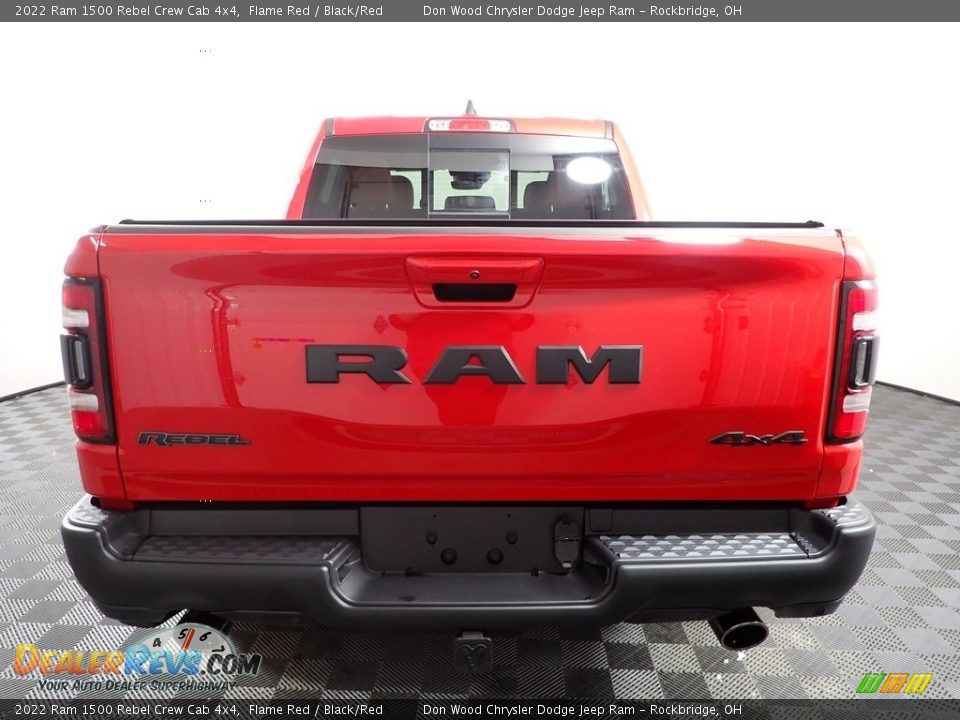 2022 Ram 1500 Rebel Crew Cab 4x4 Flame Red / Black/Red Photo #14