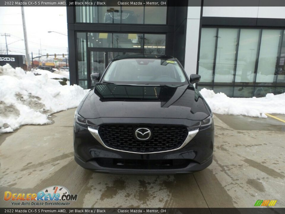 2022 Mazda CX-5 S Premium AWD Jet Black Mica / Black Photo #2