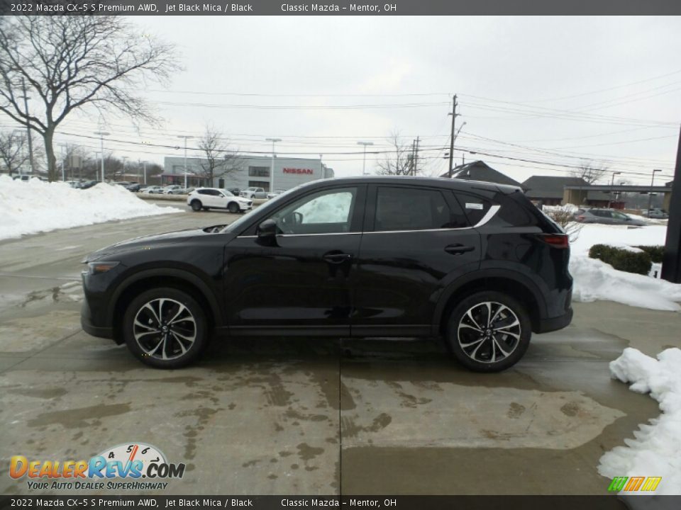 2022 Mazda CX-5 S Premium AWD Jet Black Mica / Black Photo #6