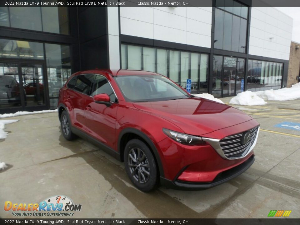 2022 Mazda CX-9 Touring AWD Soul Red Crystal Metallic / Black Photo #1