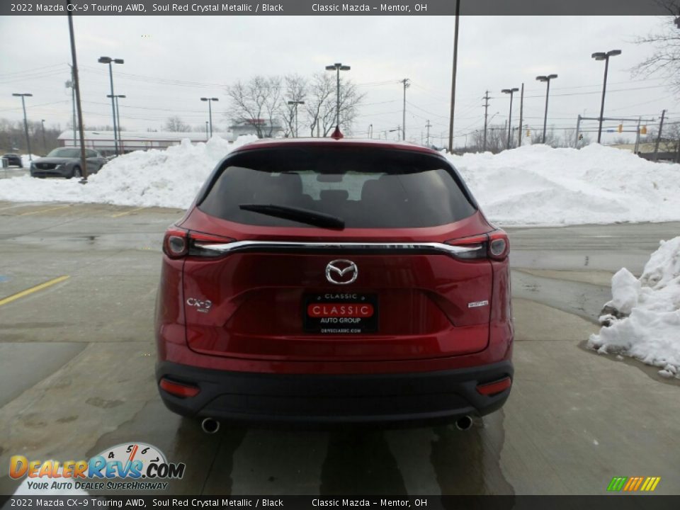 2022 Mazda CX-9 Touring AWD Soul Red Crystal Metallic / Black Photo #5