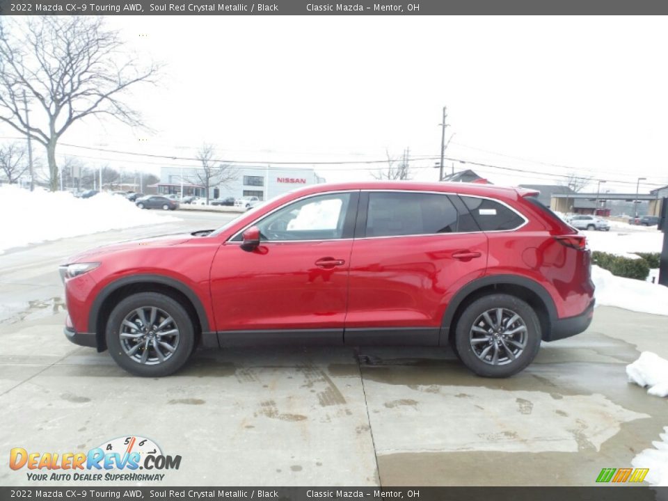 2022 Mazda CX-9 Touring AWD Soul Red Crystal Metallic / Black Photo #6