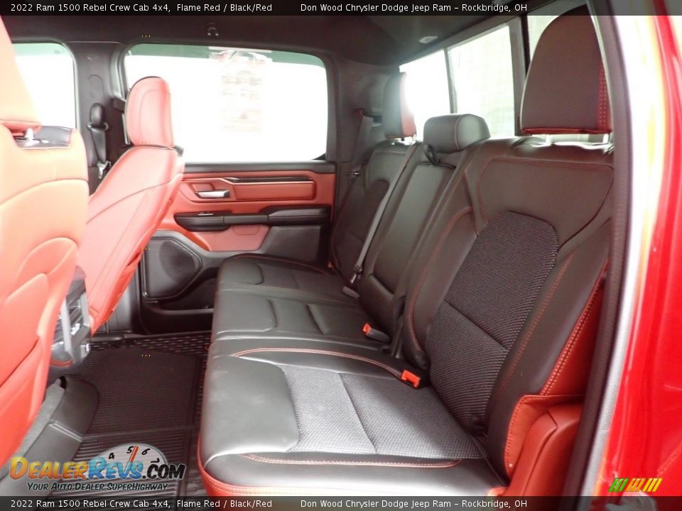 Rear Seat of 2022 Ram 1500 Rebel Crew Cab 4x4 Photo #32