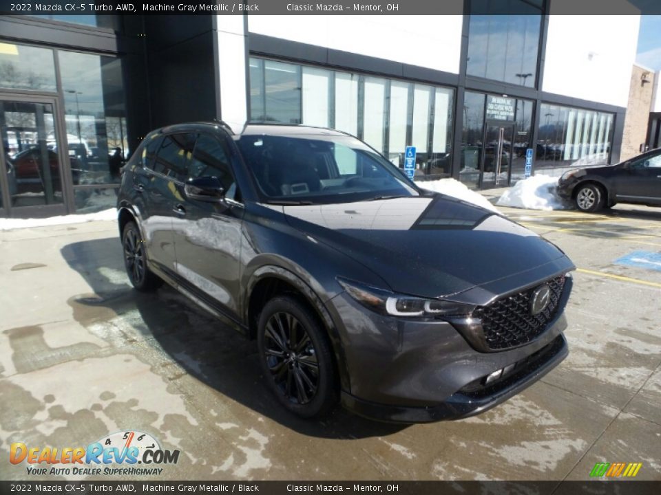 2022 Mazda CX-5 Turbo AWD Machine Gray Metallic / Black Photo #1