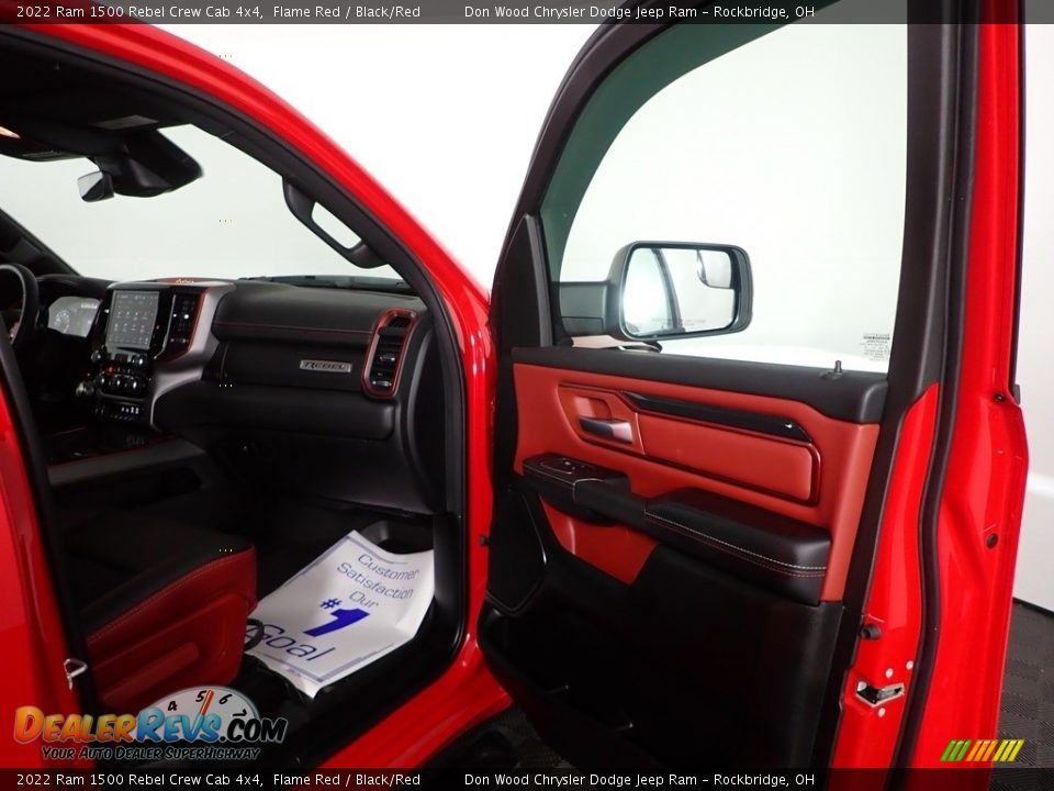 2022 Ram 1500 Rebel Crew Cab 4x4 Flame Red / Black/Red Photo #34