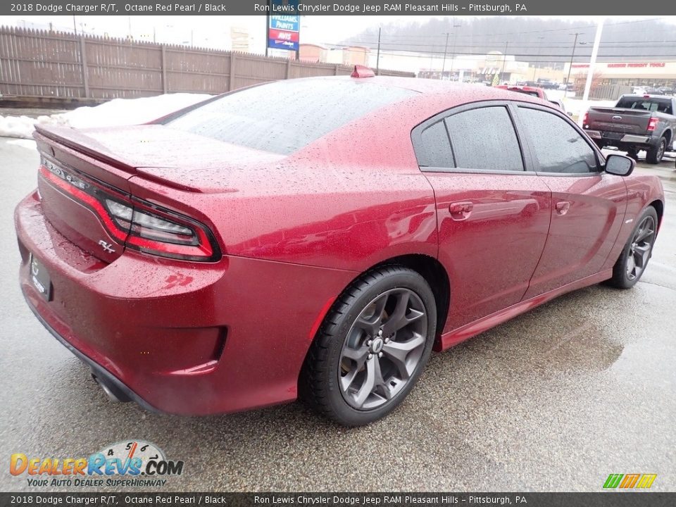 2018 Dodge Charger R/T Octane Red Pearl / Black Photo #6